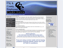 Tablet Screenshot of citycountyecu.org